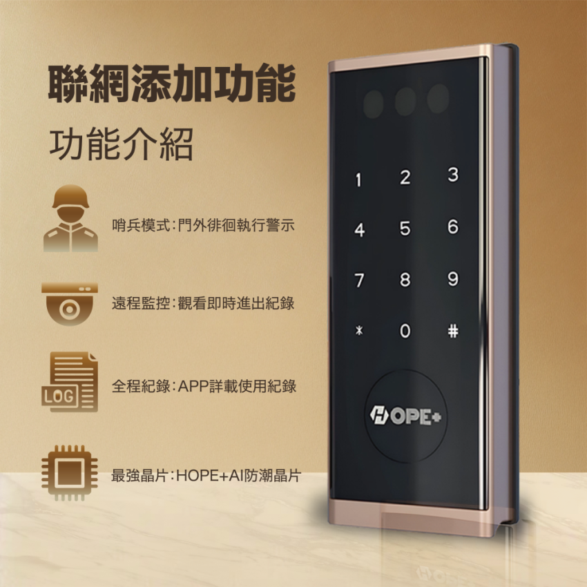 3D智慧門鎖 Z6500W 